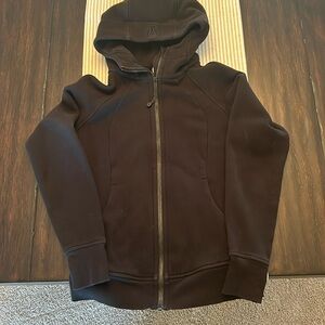 Lululemon black scuba full zip hoodie